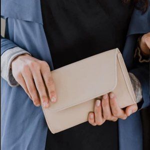 October Jaipur Vegan Leather Clutch